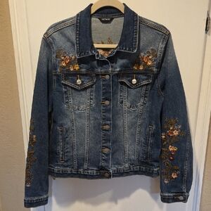 Driftwood Jeans Denim Jacket Whispering Vines L